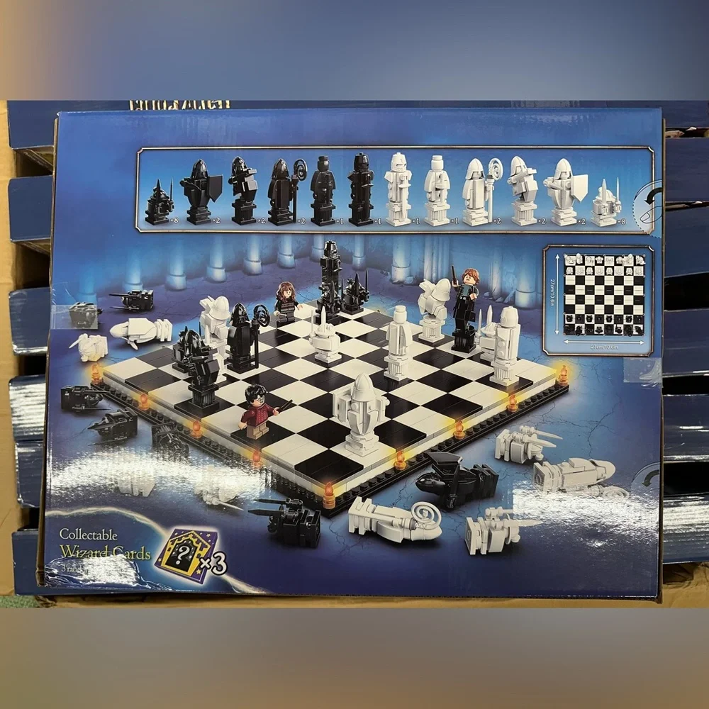 Harry Potter Sorceress Stone Wizards Chessboard Building Block Chess Game NEW - Picture 4 of 5
